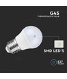 E27 4,5W LED kronepære - G45, 4000K, 470lm, erstatter 40W