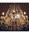 E14 2W LED Art Filament kertepære - Amber glass, 1800K, varm hvit, 65lm