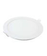 12W Ø17cm LED innfellingspanel - 4000K, Hull: Ø15,5 cm, Mål: Ø17 cm, hvit kant, flicker free
