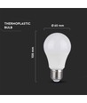 E27 8,5W LED pære - A60, Samsung LED chip, 5 års garanti