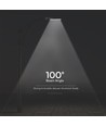 V-Tac 100W LED gatelys - Samsung chip, Ø60mm, IP65