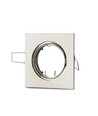 GU10 lampe - firkantet, satin nikkel