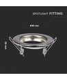 2 stk. GU10 downlight-sett - Rund, satin nikkel, hull: Ø6,5 cm, mål: Ø8 cm