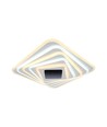 150W LED Smart taklampe med 3D-effekt - 50x50cm, CCT, dimbar, inkl. fjernkontroll