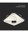 150W LED Smart taklampe med 3D-effekt - 50x50cm, CCT, dimbar, inkl. fjernkontroll