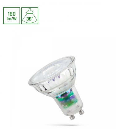 GU10 2,5W LED-pære - 38°, 210lm/W, 230V