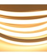 10m 10W/m AnyCut Neon Flex 10x10 Varm hvit LED-strip - 24V DC, ingen klippeavstand