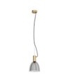 Outlet: EGLO Lebalio Pendel Lampe Til E27 i Røget Glas