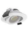 LEDlife DimToWarm+CCT RA96, hvit innfellingsspot - Hull: Ø6,8 cm, Mål: Ø8,3 cm, 7W, hvit kant, dimbar, 230V