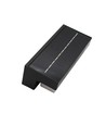 Solcelle CCT vegglampe - IP54, 3 lysfarger, sort, firkantet, skumringssensor