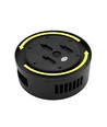 Solcelle vegglampe - IP54, rund, sort, roterbar, skumringssensor
