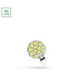 LED G4 1,2W - 12V, 12 LED, kald hvit, 20mm, Spectrum.