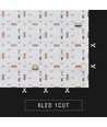25x25 sammenleggbart 17,5W RGB+CW LED-ark RA95 - 24V DC, IP20