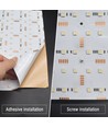 25x25 sammenleggbar RGB+CW LED ark RA95 - 17,5W, IP20, 24V