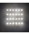 25x25 sammenleggbart 17,5W RGB+CW LED-ark RA95 - 24V DC, IP20