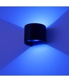 6W Vegglampe - IP65, Rund, RGB+CCT, Zigbee, sort, opp/ned, justerbar, inne / ute, inkl. lyskilde