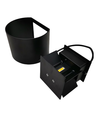 6W Vegglampe - IP65, Rund, RGB+CCT, Zigbee, sort, opp/ned, justerbar, inne / ute, inkl. lyskilde