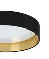 EGLO Maserlo LED Taklampe Ø38 24W i Sort/Gull