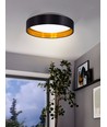 EGLO Maserlo LED Taklampe Ø38 24W i Sort/Gull