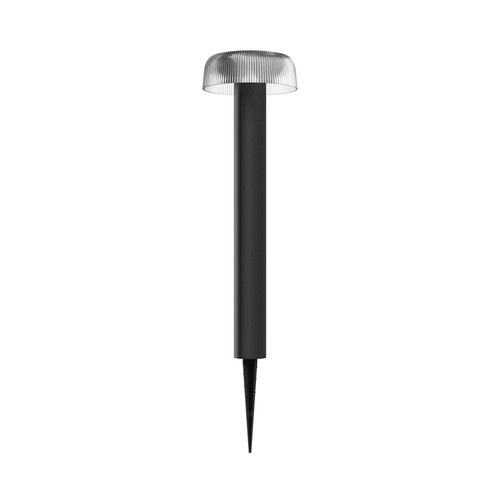 2,5W SOLARA FUNGI LED hagelampe, 3,7V - 200lm, IP44, 2700K, oppladbar, sort