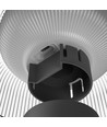 2,5W SOLARA FUNGI LED hagelampe, 3,7V - 200lm, IP44, 2700K, oppladbar, sort
