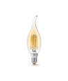 E14 6W LED kronelys med flammeeffekt - 680lm, 2200K, 360 grader, flicker free, erstatter 52W