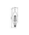 E14 6W LED kronelys med flammeeffekt - 680lm, 2200K, 360 grader, flicker free, erstatter 52W