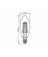 E14 6W LED filament kronelys - C35, 806lm, 4000K, 360 grader, erstatter 60W