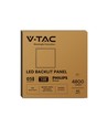 V-Tac 60x60 PHILIPS driver LED-panel - 40W, 120lm/W, 5 års produsentgaranti, hvit kant