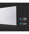 V-Tac 60x60 PHILIPS driver LED-panel - 40W, 120lm/W, 5 års produsentgaranti, hvit kant