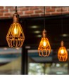E27 10W LED filament pære - A60, 1050lm, 2200K, Amber glass, 360° lysspredning