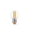 E27 6W LED filament kronepære - G45, 800lm, 4000K, flicker free