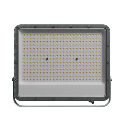 Noctis Max Lysarmatur 200W - Kald Hvit, 230V, 85°, IP65, 346x286x40 mm, Grå.