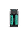 Universal USB-C batterilader - LCD display, 2 kanaler, til Li-ion/Ni-MH/LiFePO4, 5V/2A