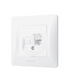 BINERA CAT6 enkelt datakontakt - Hvit, RJ45, innfelling, IP20