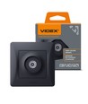 Videx BINERA TV-kontakt - Sort grafitt, IP20, 5-862 MHz, 75 Ω