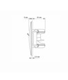 BINERA dobbelt CAT6 nettverksuttak - Sort grafitt, RJ45, 2 kontakter, innfelling
