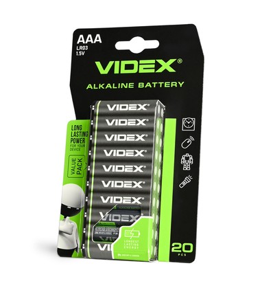 20 stk LR03/AAA - Alkaline batteri