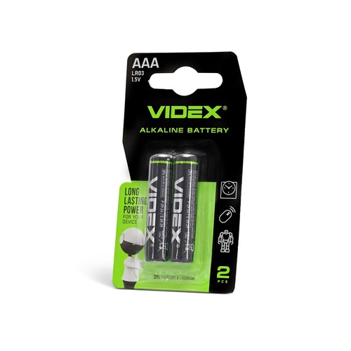 2 stk. AAA LR03 - Alkaline batteri