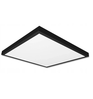 60x60 LED-panel, 40W - Høyde:38mm, 80lm/W, innebygd i sort ramme