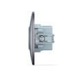 USB-A + Type-C stikkontakt 20W hurtiglader - Sort grafitt, 2.4A, IP20 innendørs