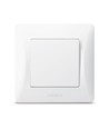 1-kanals bryter - 86x86mm, IP20, hvit
