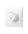 LED-dreiedimmer for europaboks - Maks 200W, hvit