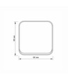 1-kanals påveggsbryter - 68x68mm, IP20, sort