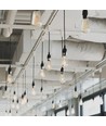 E27 6W dimbar LED filament pære - ST64, 630lm, 4000K nøytral hvit, 360 grader