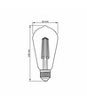 E27 6W dimbar LED filament pære - ST64, 630lm, 4000K nøytral hvit, 360 grader