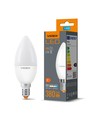 E14 4W LED kronepære - C37, 380lm, 4000K, matt glass