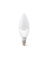 E14 4W LED kronepære - C37, 380lm, 4000K, matt glass