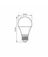 E27 8W LED pære - A60, 760lm, 6000K kald hvit, flicker free