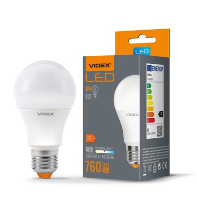 E27 8W LED-pære - A60, RA90, 4000K